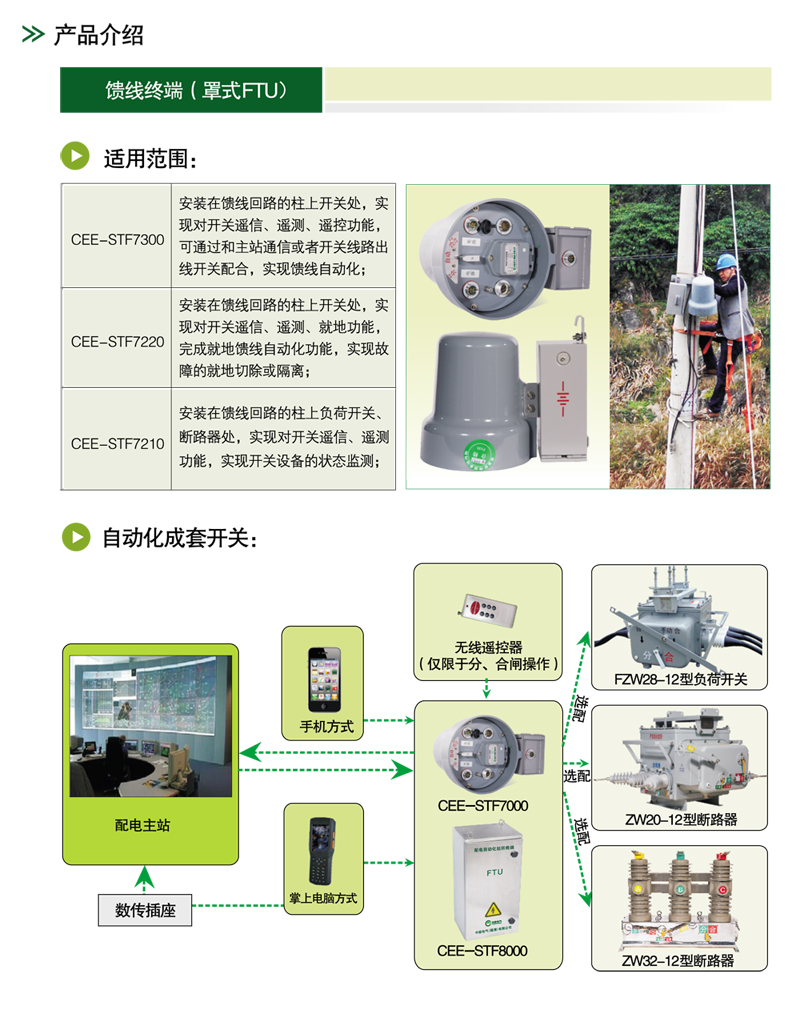 配电自动化馈线终端罩式ftu